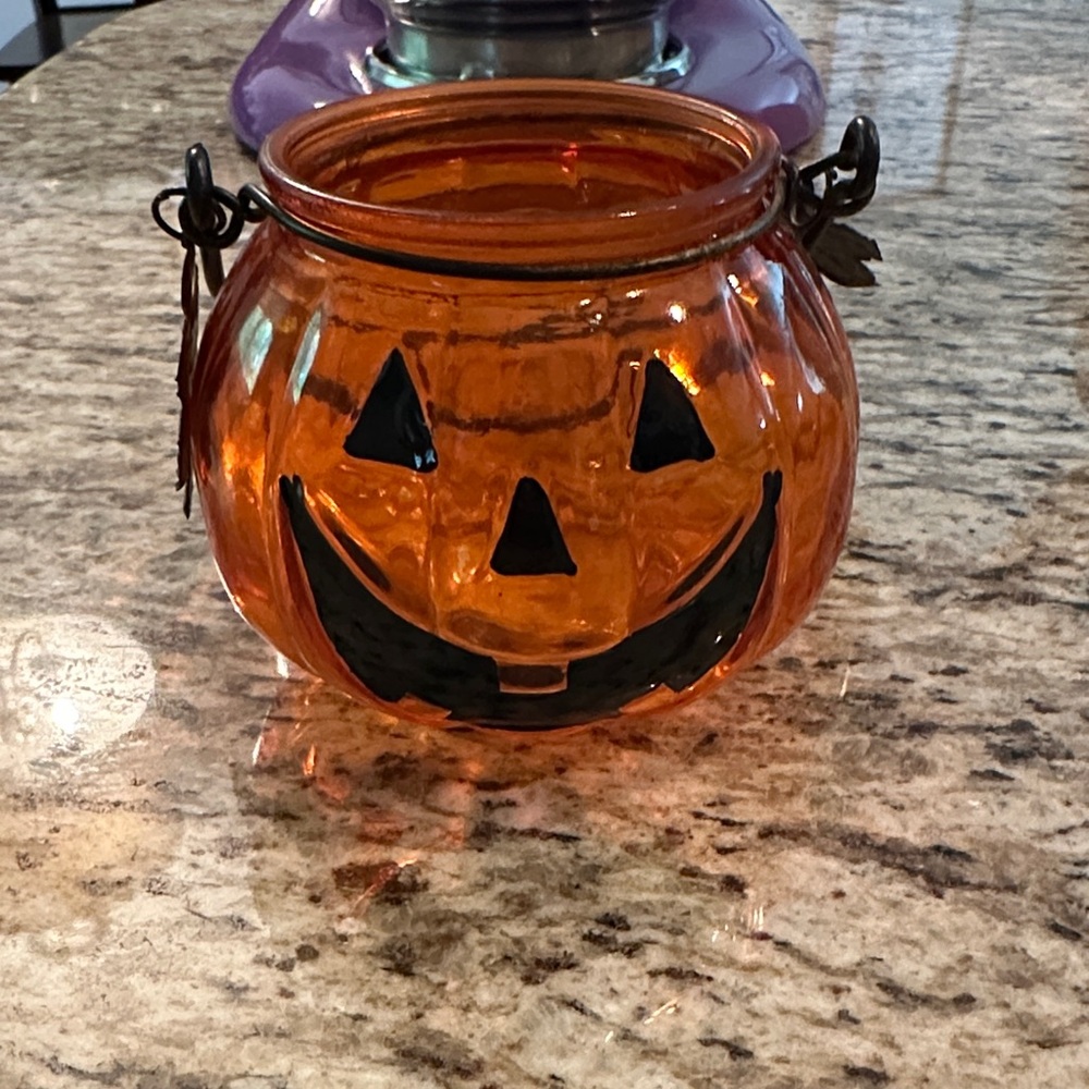 Glass Decorative Pumpkin